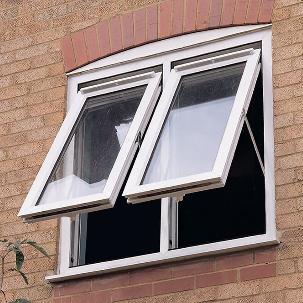 Reversible-uPVC-window UPVC reversible windows White