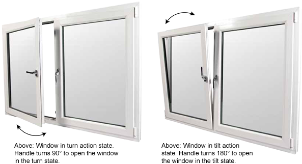 White tilt and turn upvc window supply only, Fitted 